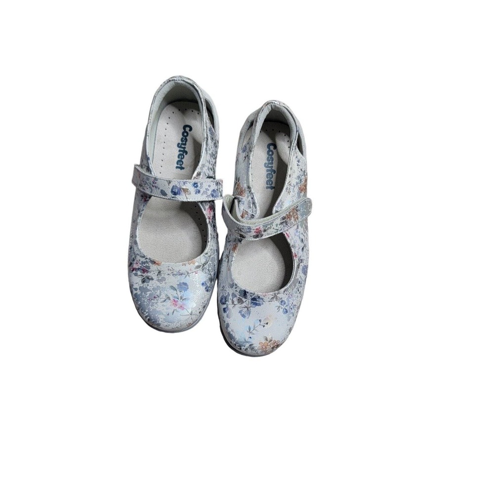 Cosyfeet Extra Roomy Women's Shoes Silver Size 8